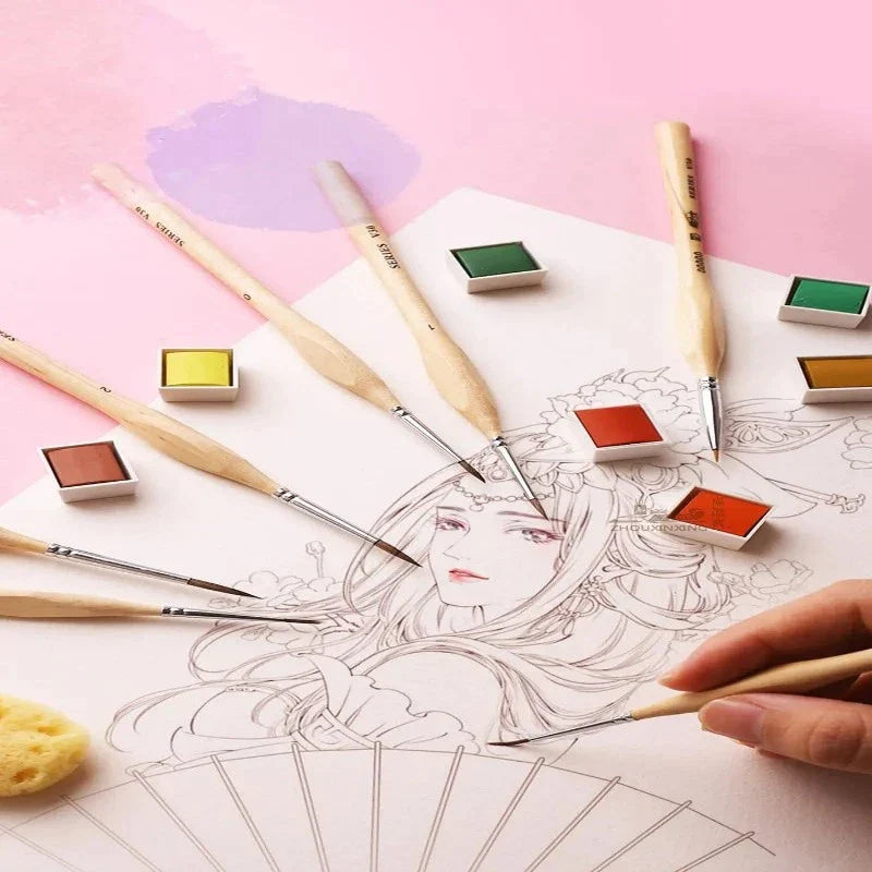 WoodenWonders™ | Styrk din kunstneriske vision med træpensler