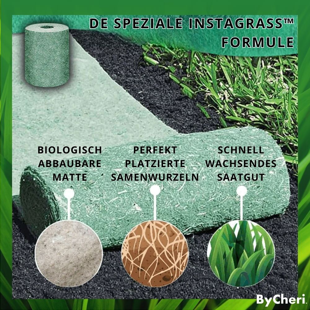 InstaGrass™ | Letplejet, frodig og fyldig græsplæne!