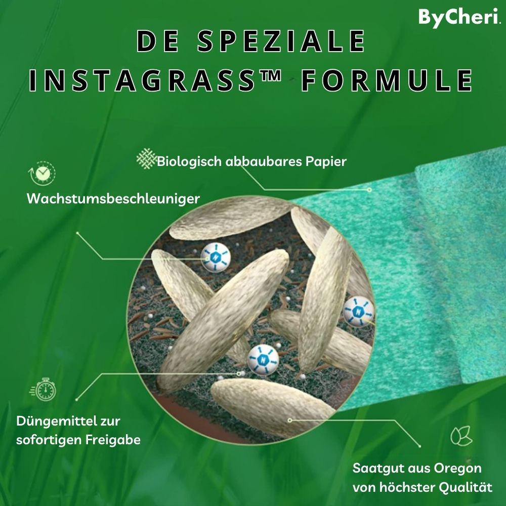 InstaGrass™ | Letplejet, frodig og fyldig græsplæne!