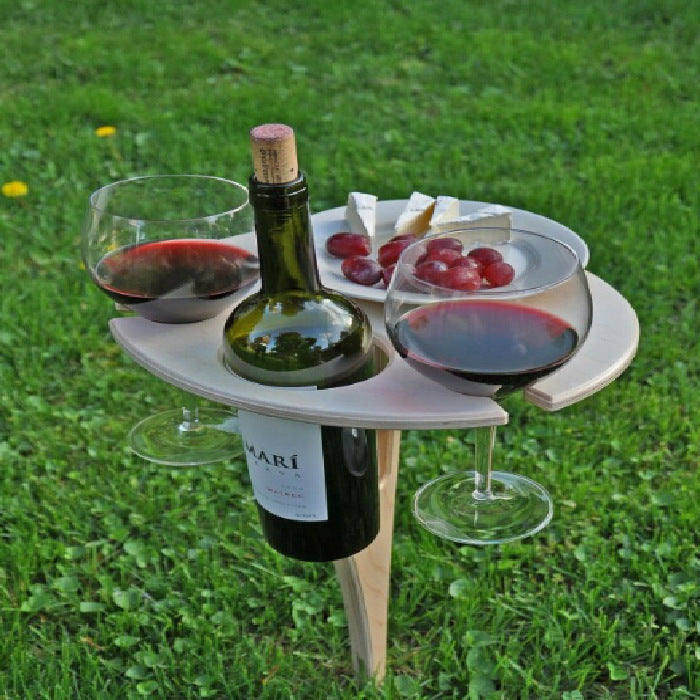 Picky™ - Sammenklappeligt picnicbord med vinholder