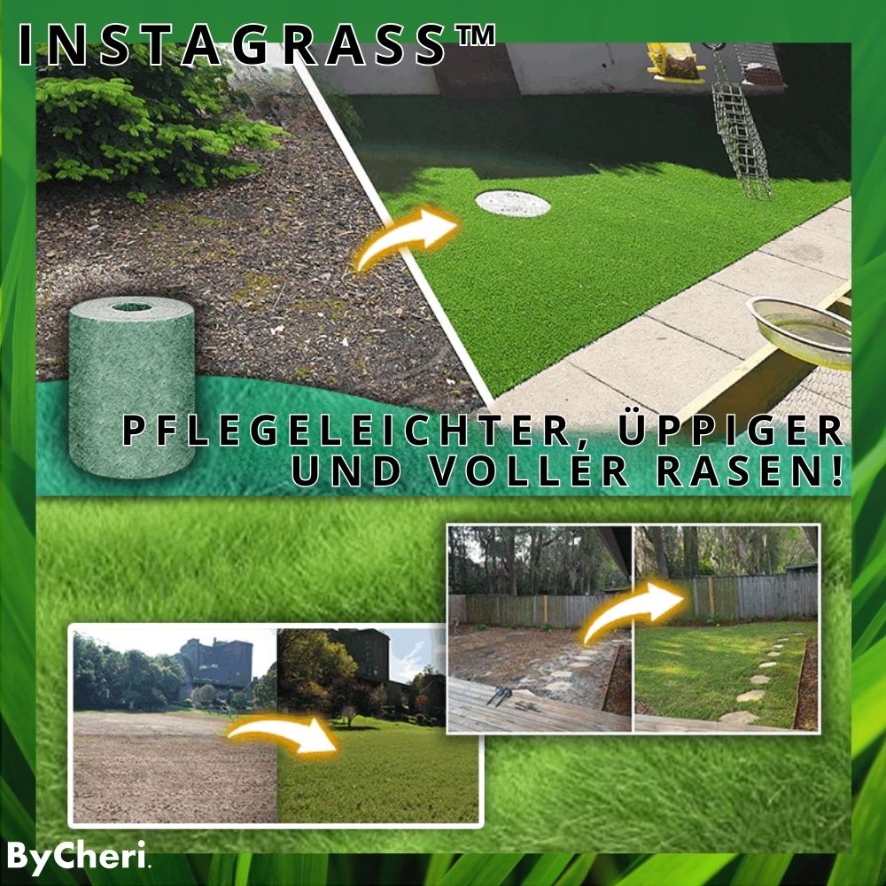 InstaGrass™ | Letplejet, frodig og fyldig græsplæne!