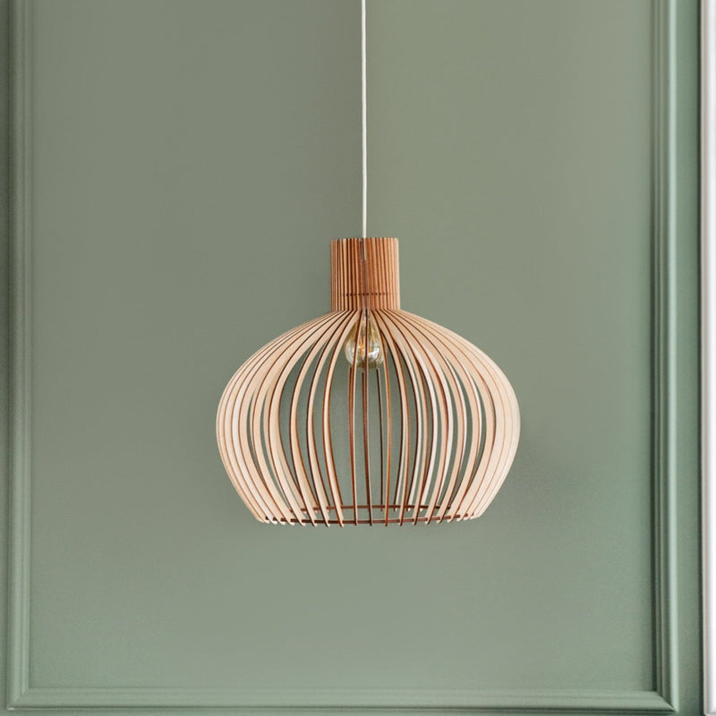 Stella™ - Nordisk burlampe lavet af træ
