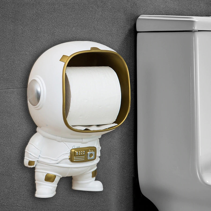 Rum-tema Astronaut Opbevaringsboks og Toiletpapirholder
