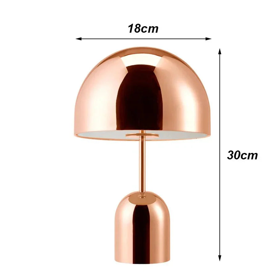 Dome Bordlampe – Elegant Metalfinish