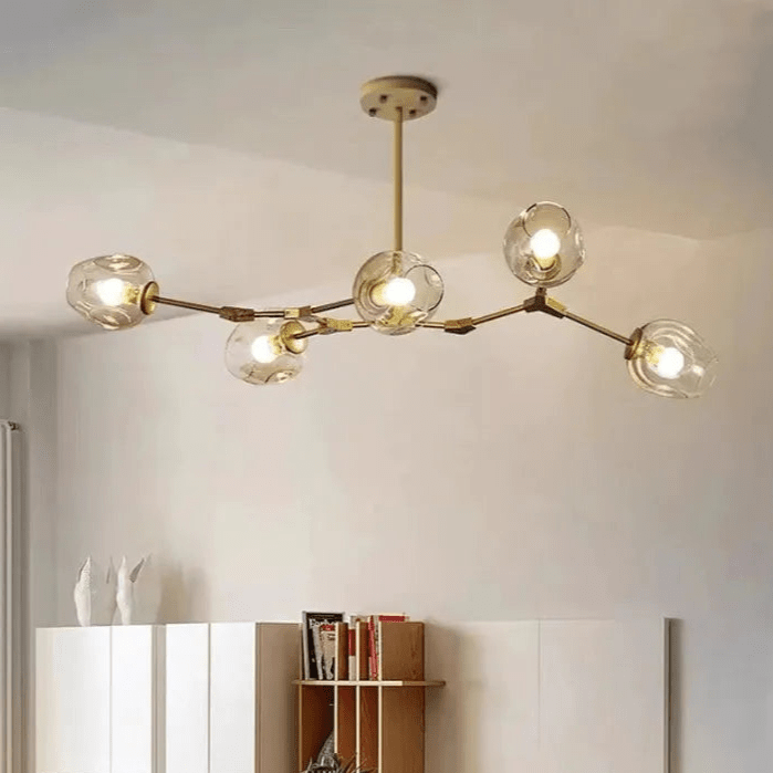 Loftlampe med Glas-Kupler – Moderne Statement