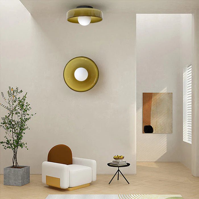 Rund Loftlampe – Farverig Moderne Stil