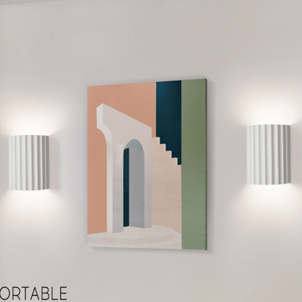 Rillet Væglampe – Moderne & Stemningsfuld