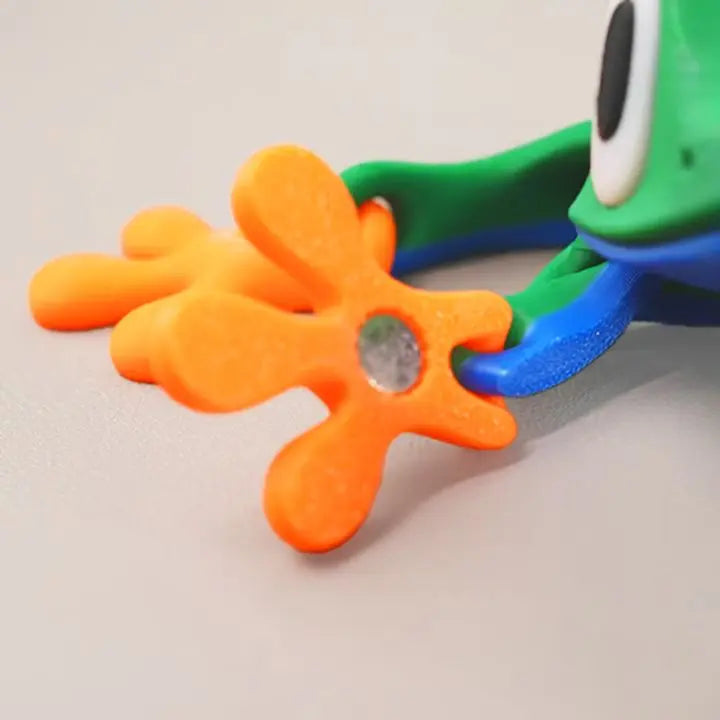 Sæt med 2 søde 3D-trykte magnetiske frøiskøleskabsmagneter