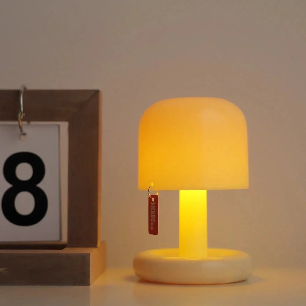 Bordlampe i Svampedesign – Blød & Hyggelig