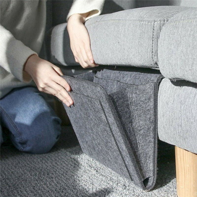 Premium filt opbevaringsorganisator til sofa og sengeskab