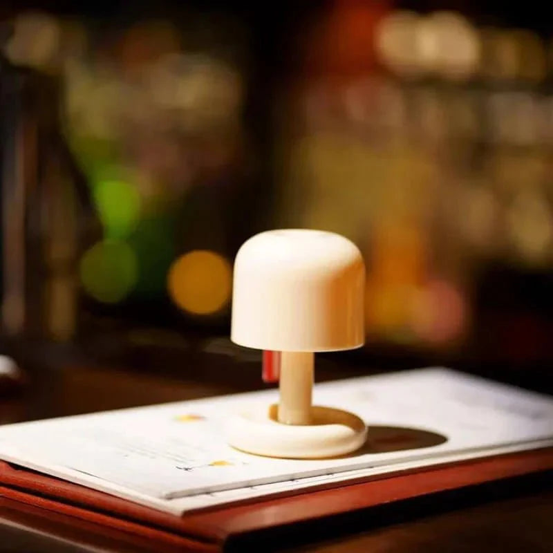 Bordlampe i Svampedesign – Blød & Hyggelig