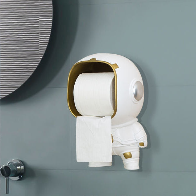 Rum-tema Astronaut Opbevaringsboks og Toiletpapirholder