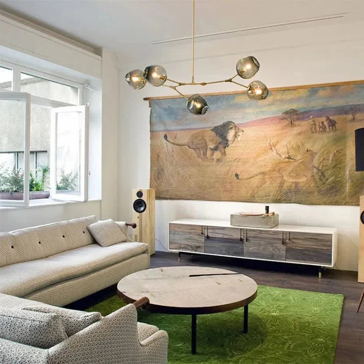 Loftlampe med Glas-Kupler – Moderne Statement