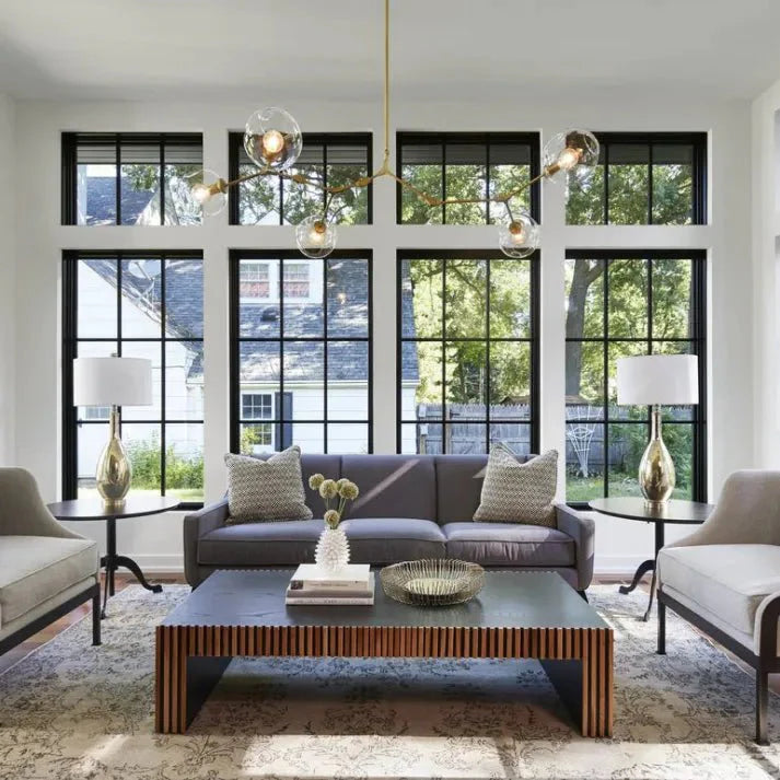 Loftlampe med Glas-Kupler – Moderne Statement