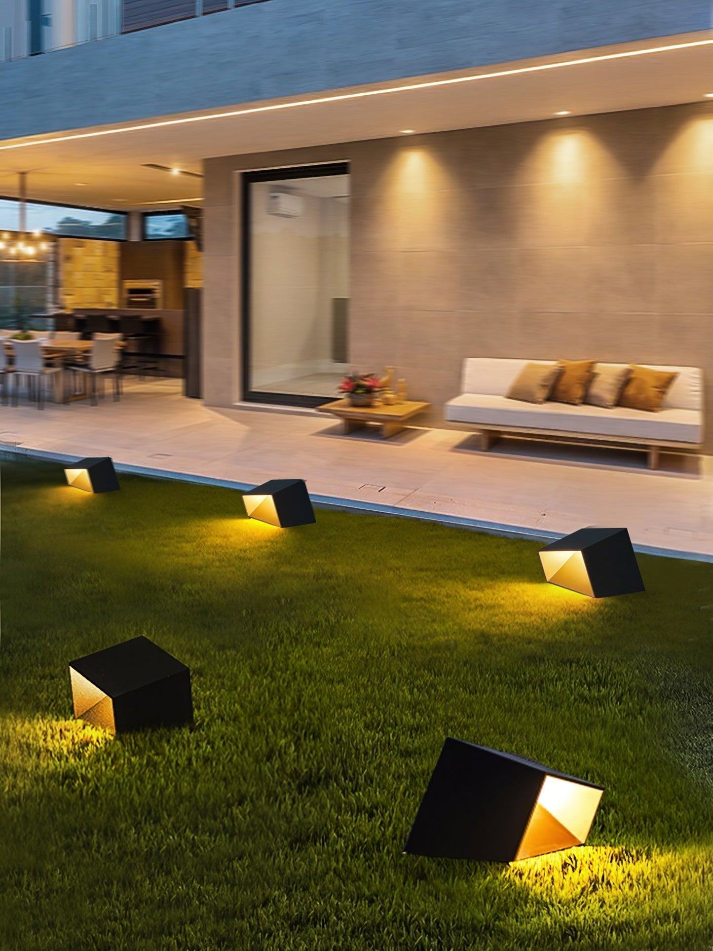 Stilfuld Cube Garden Solenergilampe til Udeliv