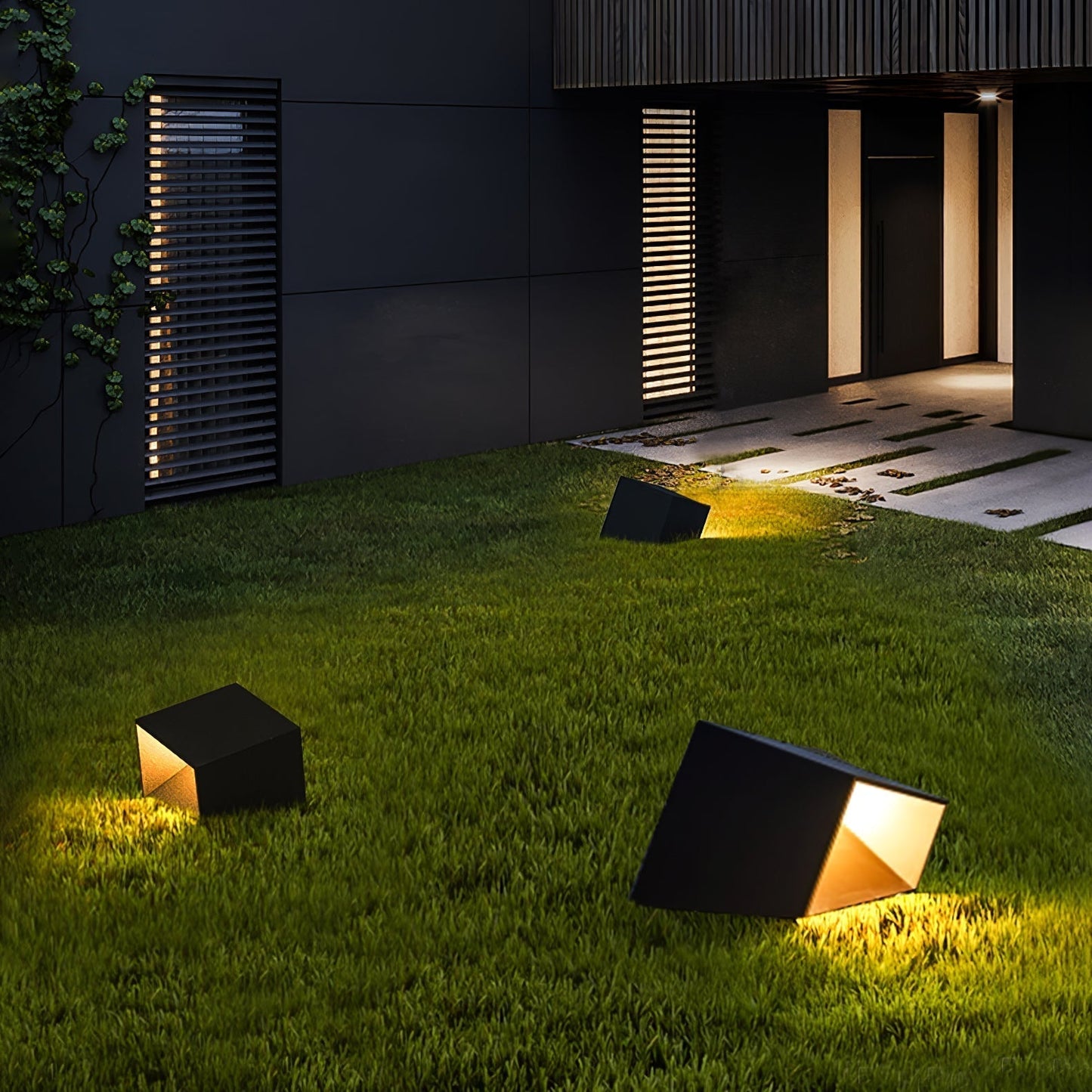 Stilfuld Cube Garden Solenergilampe til Udeliv
