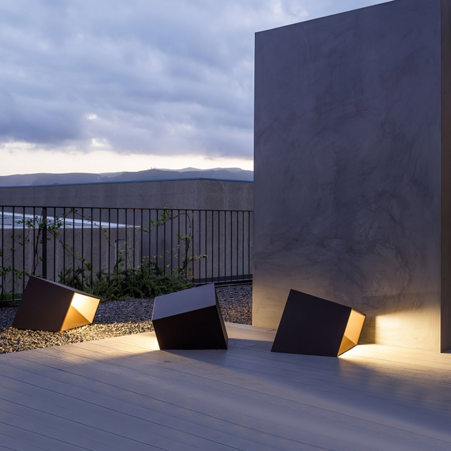 Stilfuld Cube Garden Solenergilampe til Udeliv