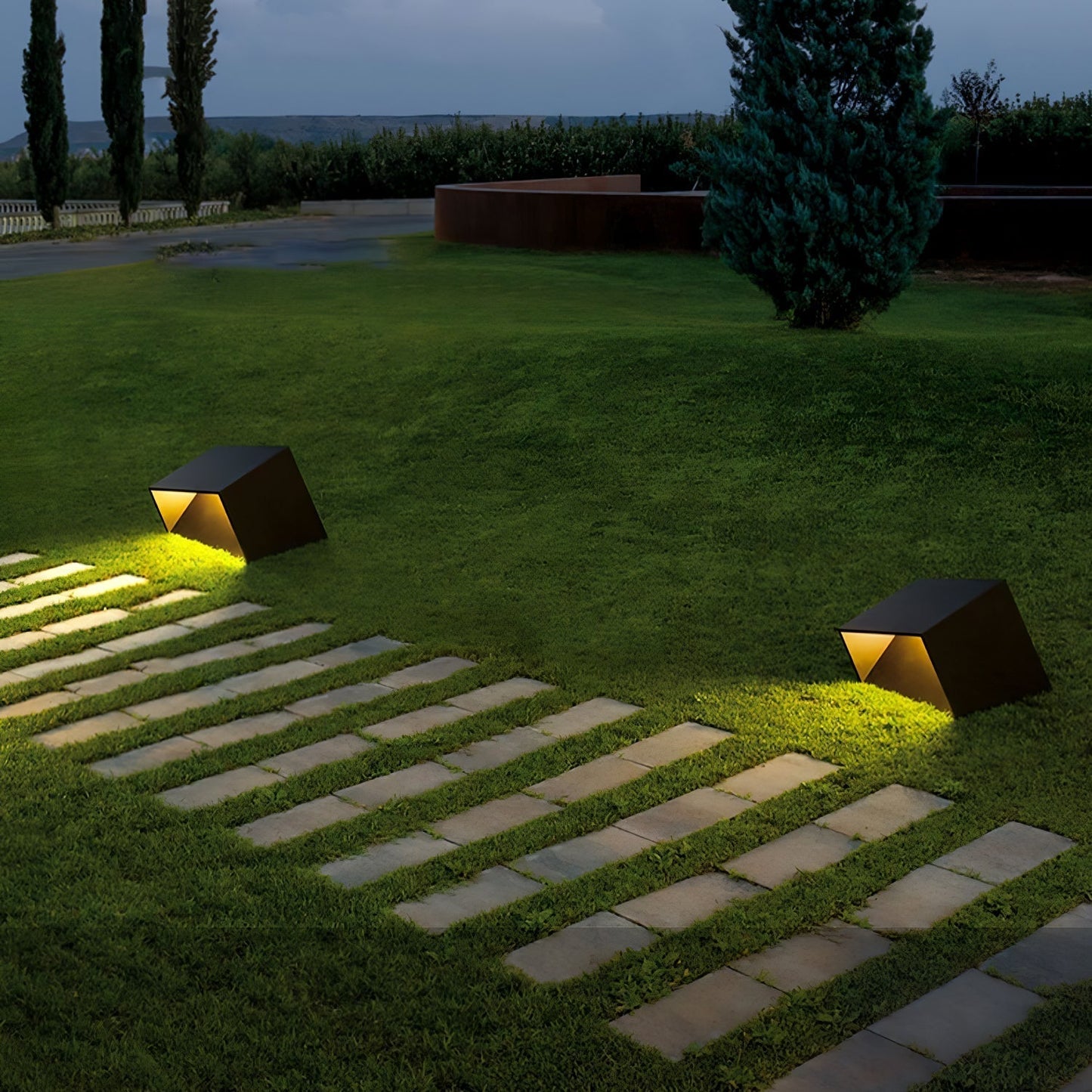 Stilfuld Cube Garden Solenergilampe til Udeliv