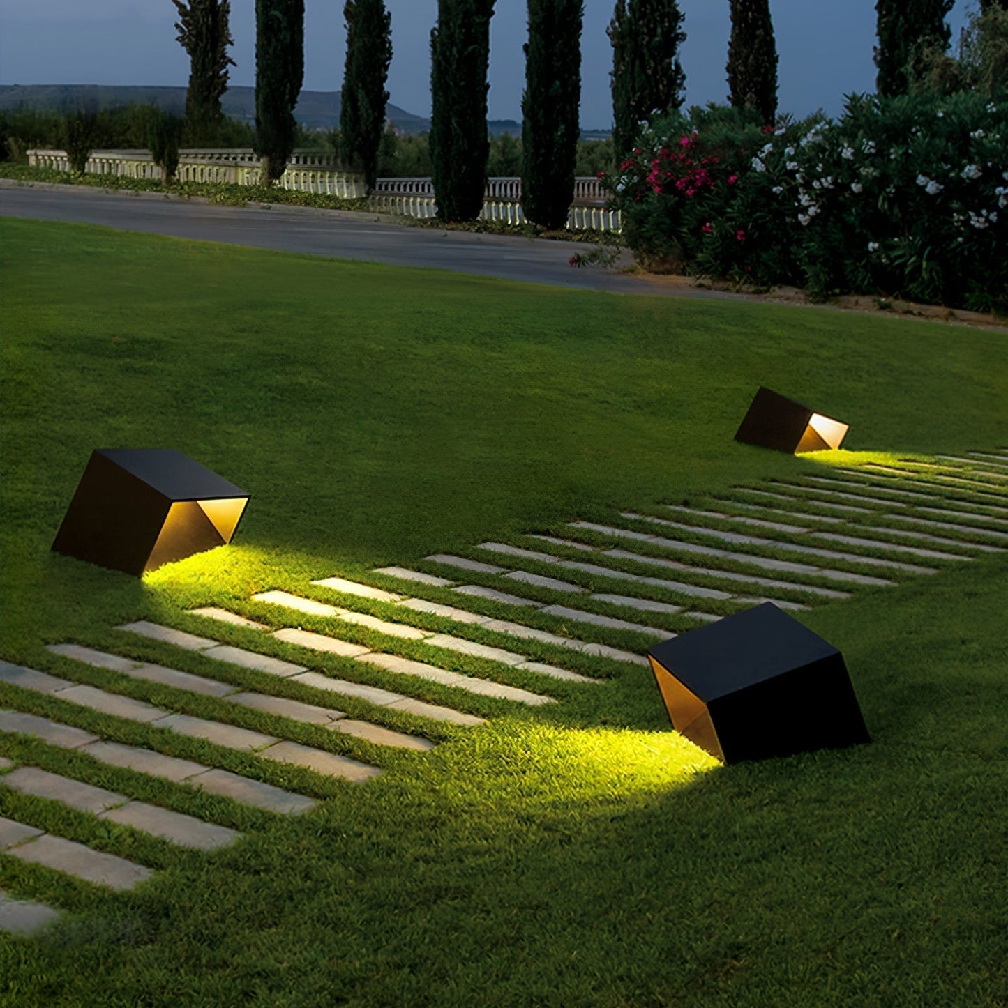 Stilfuld Cube Garden Solenergilampe til Udeliv