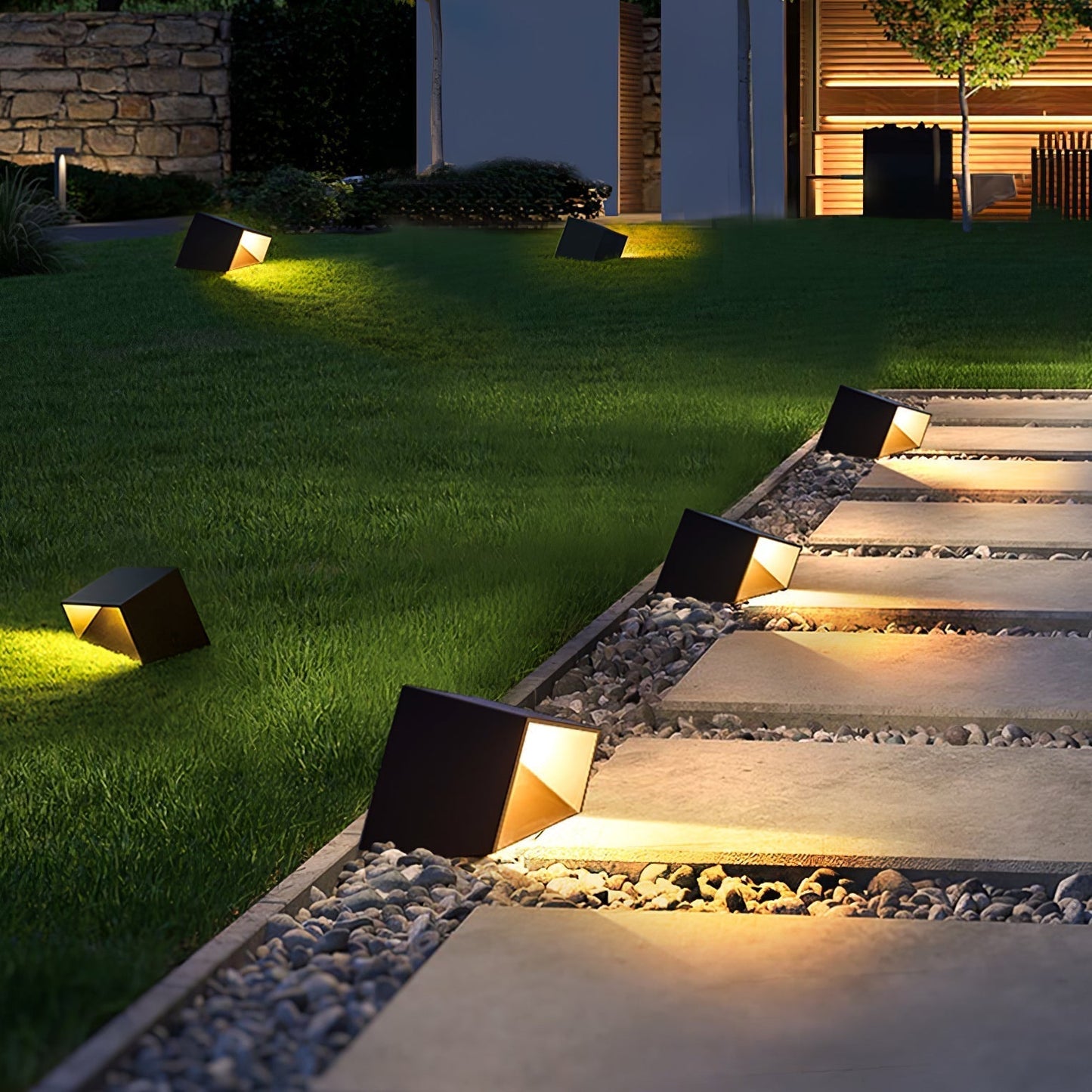 Stilfuld Cube Garden Solenergilampe til Udeliv