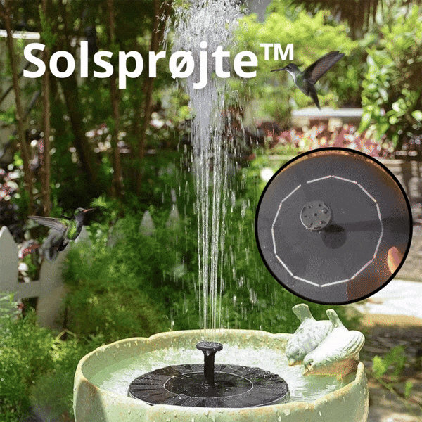 Solsprøjte™ - Solvandsfontæne!