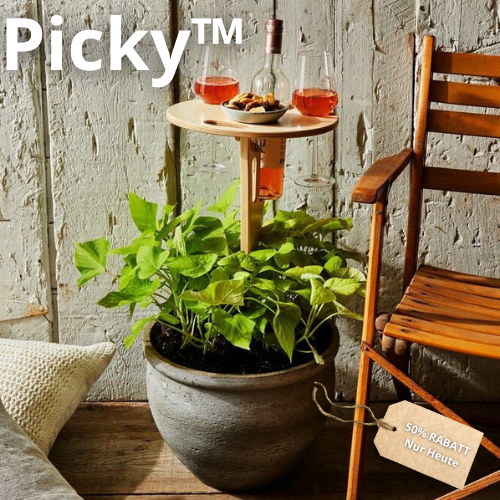Picky™ - Sammenklappeligt picnicbord med vinholder