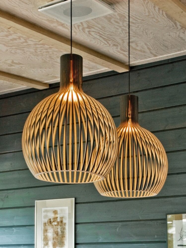 Stella™ - Nordisk burlampe lavet af træ