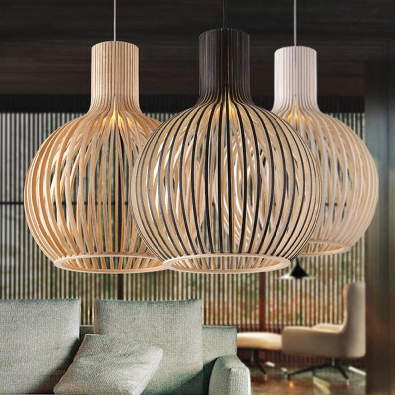 Stella™ - Nordisk burlampe lavet af træ