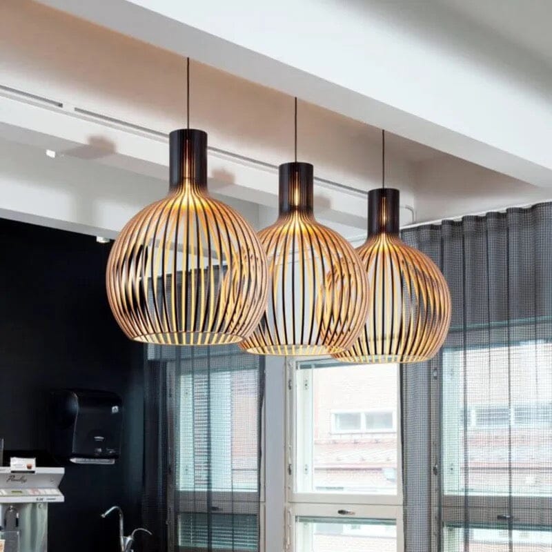 Stella™ - Nordisk burlampe lavet af træ