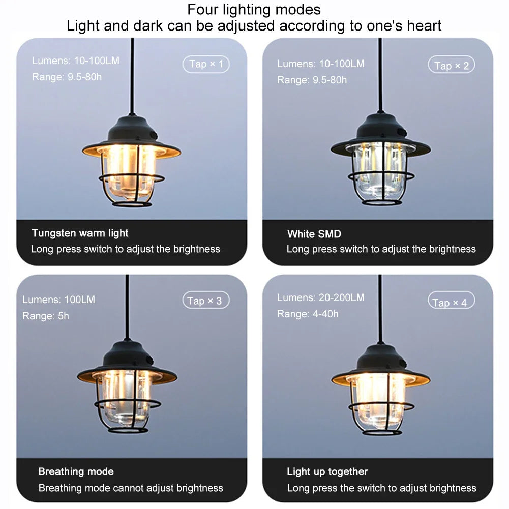 Retro LED Campinglanterne