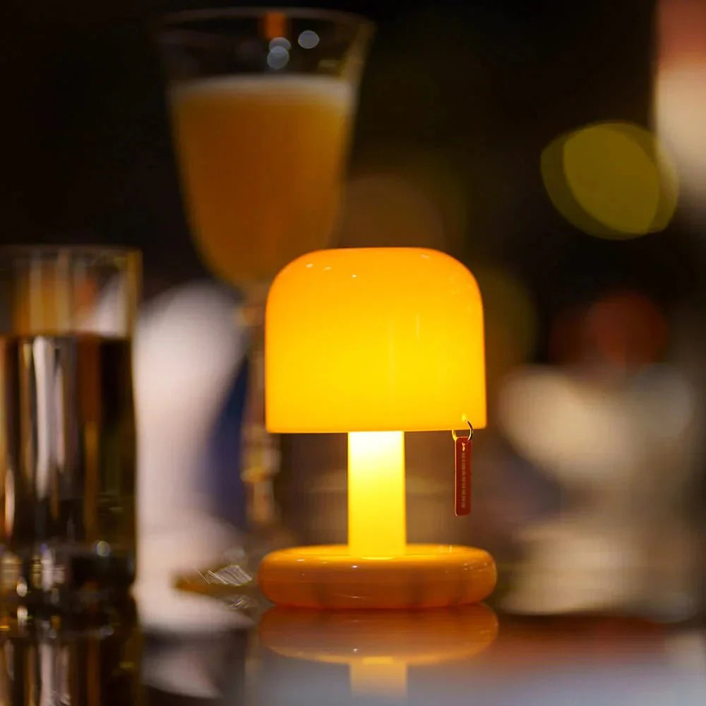 Bordlampe i Svampedesign – Blød & Hyggelig
