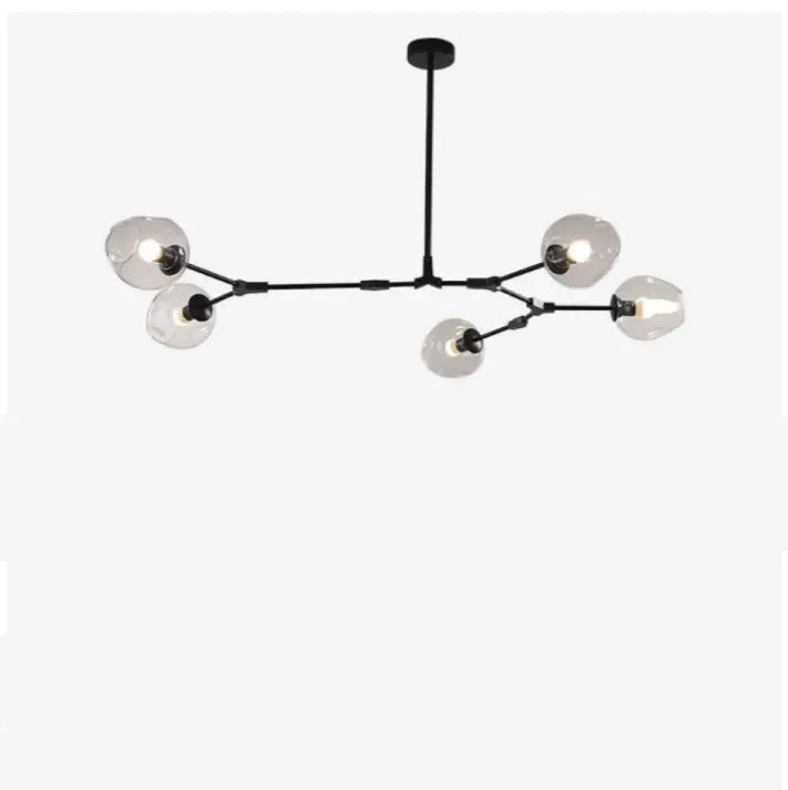 Loftlampe med Glas-Kupler – Moderne Statement