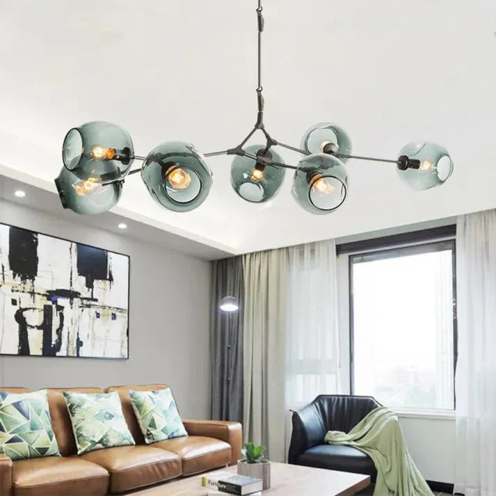 Loftlampe med Glas-Kupler – Moderne Statement