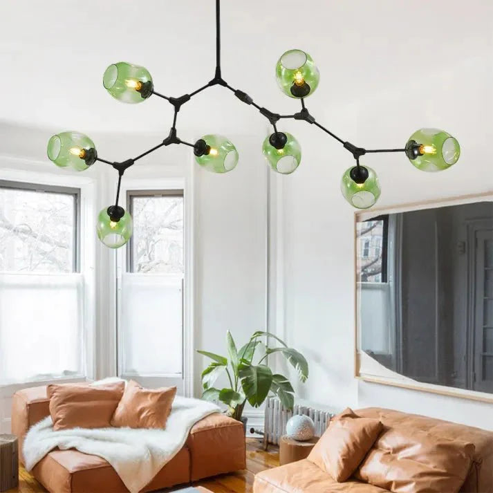 Loftlampe med Glas-Kupler – Moderne Statement