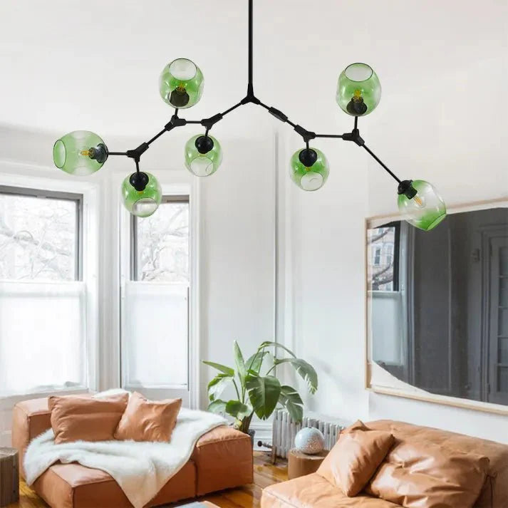 Loftlampe med Glas-Kupler – Moderne Statement