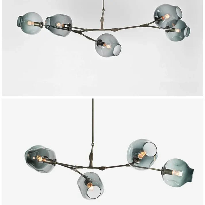 Loftlampe med Glas-Kupler – Moderne Statement