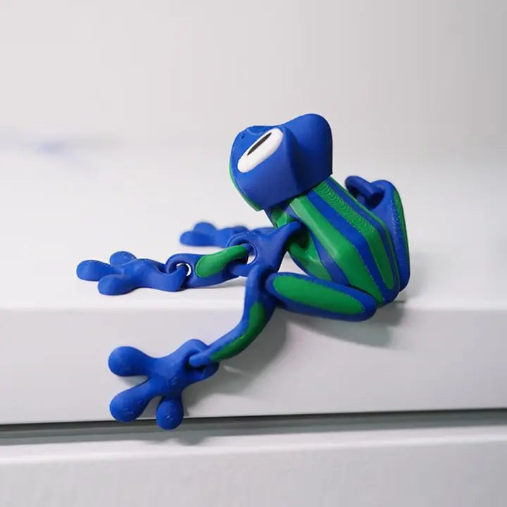 Sæt med 2 søde 3D-trykte magnetiske frøiskøleskabsmagneter