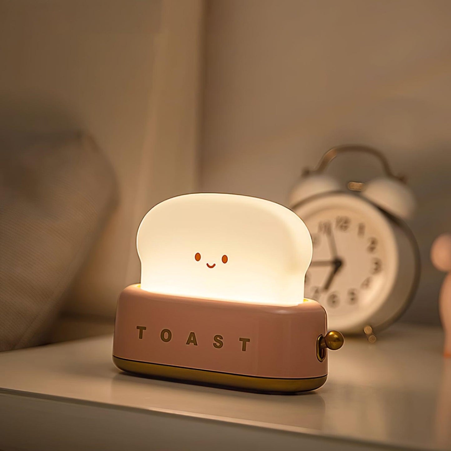 Stylish Bordlampe med Indbygget Batteri og Brødrister Design