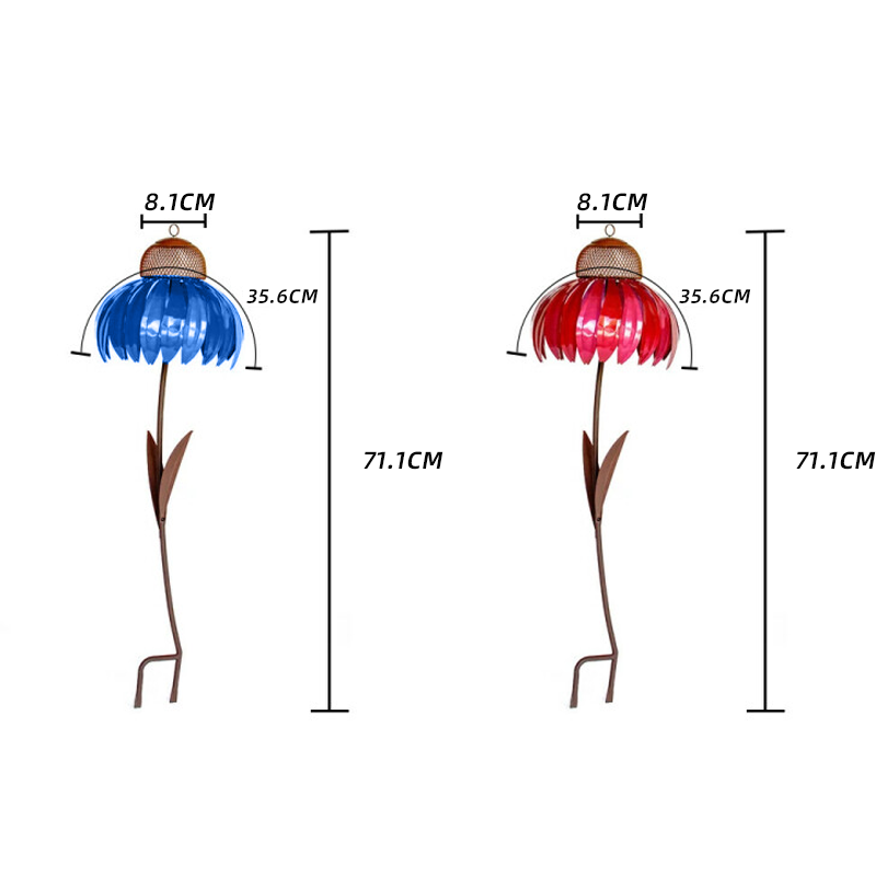 Blomsterhave Foderbræt til Fugle Dekorativ Udendørs Hængende Foderbræt