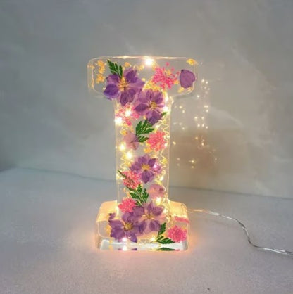 Håndlavet blomster natlampe til drømmende atmosfære