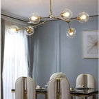 Loftlampe med Glas-Kupler – Moderne Statement