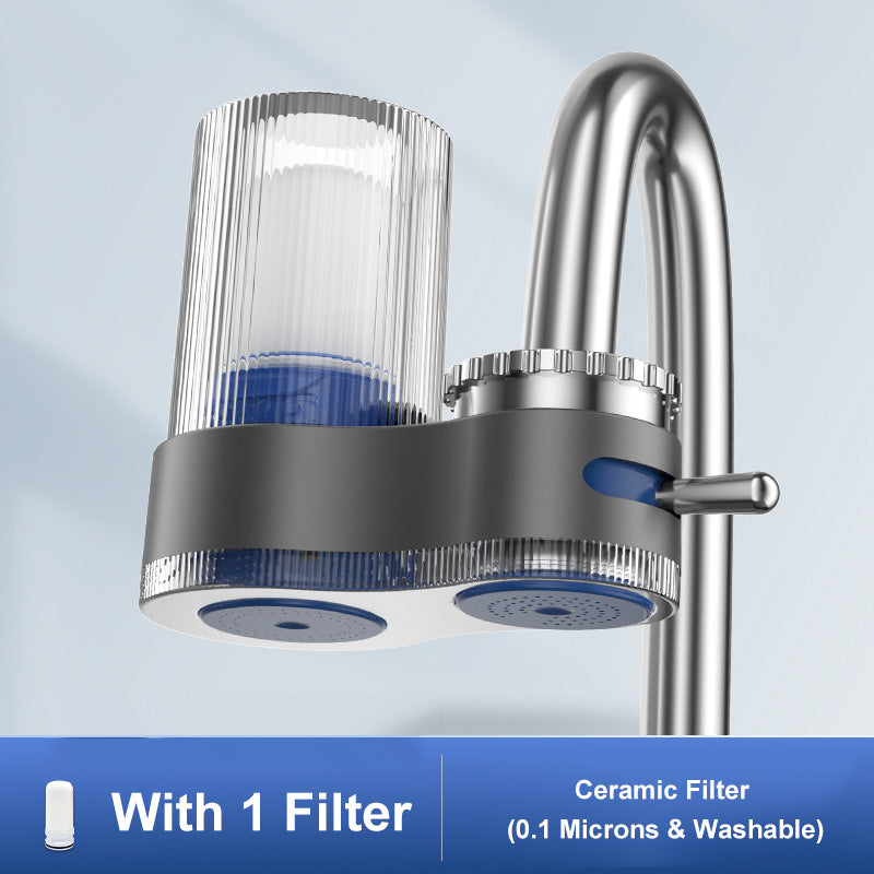 Bærbar vandhane purifier med adapterfilter