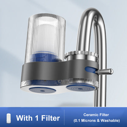 Bærbar vandhane purifier med adapterfilter