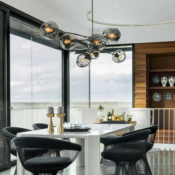Loftlampe med Glas-Kupler – Moderne Statement