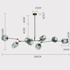 Loftlampe med Glas-Kupler – Moderne Statement