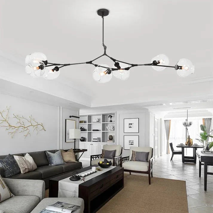 Loftlampe med Glas-Kupler – Moderne Statement