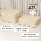 SpaceSaver™ | Komprimeret opbevaringspose - Maksimerer plads og minimerer rod