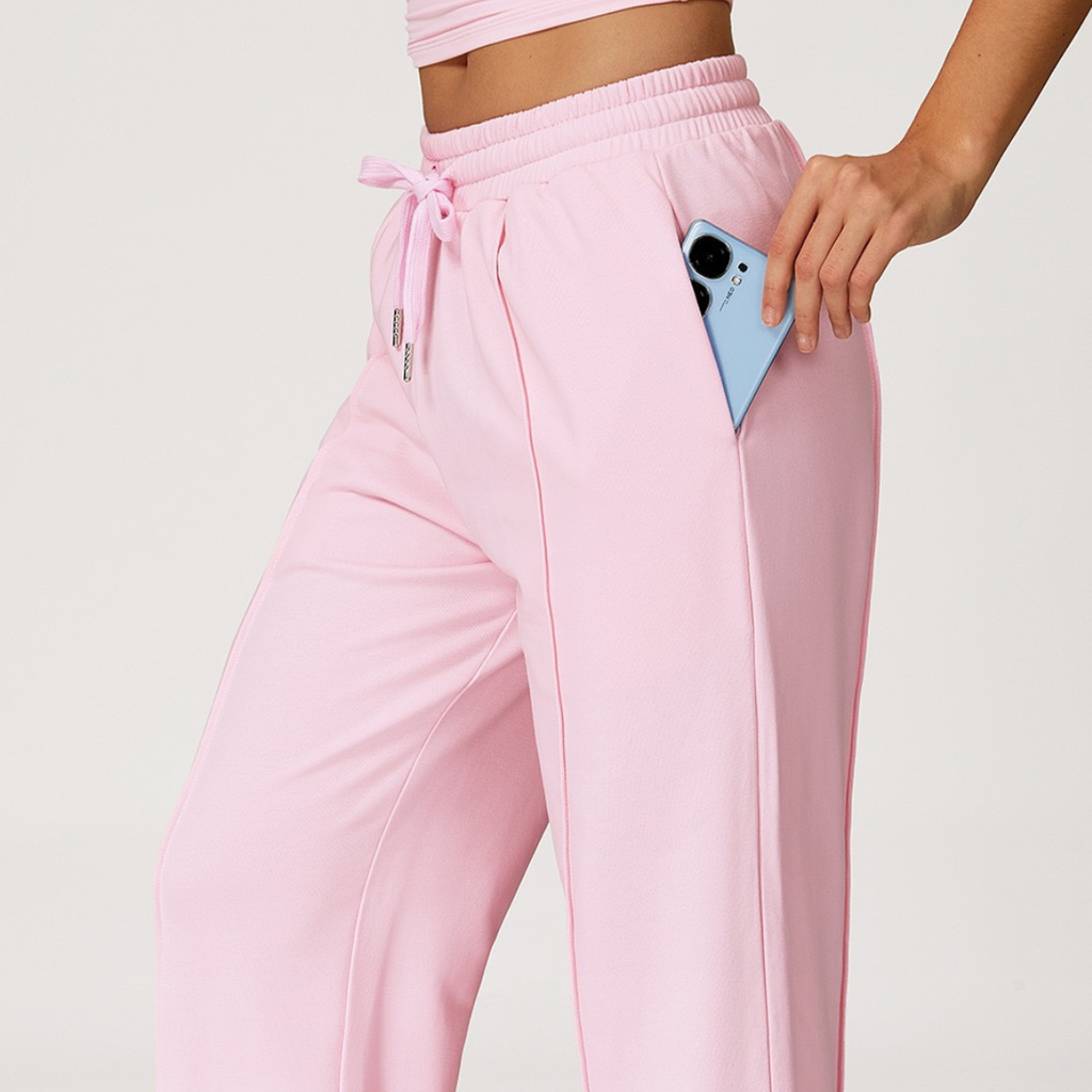 Kvinders Premium Minimal 2-delt Sæt Pink