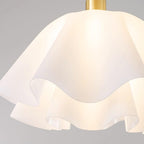 Loftlampe med Blødt Bølgedesign – Elegant & Lys