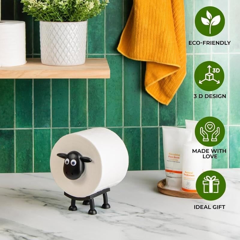 Rustik Fåre Toiletpapirholder Stativ